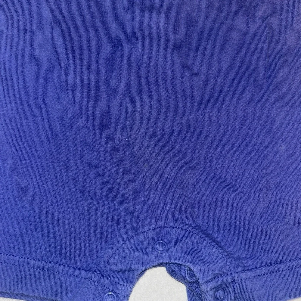 Vintage Gymboree Newborn Romper 90s Colorblock Blue Red Yellow Cotton One Piece